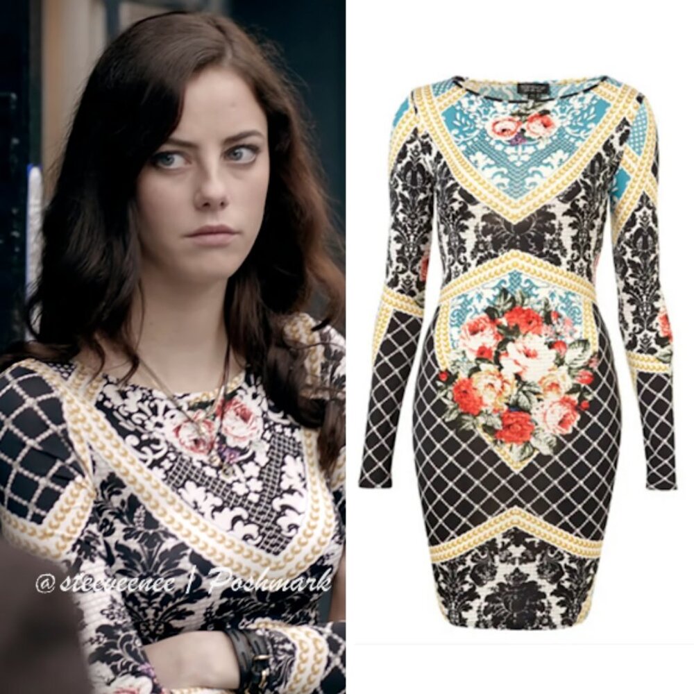 Topshop Baroque Print Tapestry Bodycon Dress ASO Effy Stonem